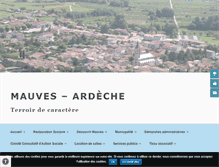 Tablet Screenshot of mauves-ardeche.fr
